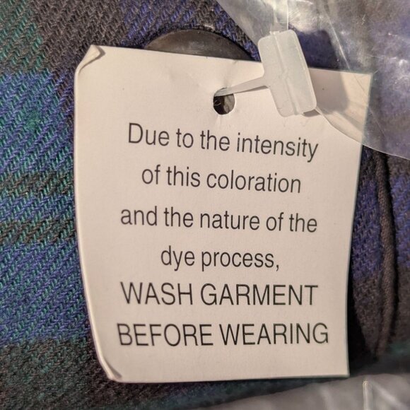 Honors Men's Flannel Pajamas XXL Green Black Blue Plaid 100 Cotton Long Sleeve - Picture 10 of 10